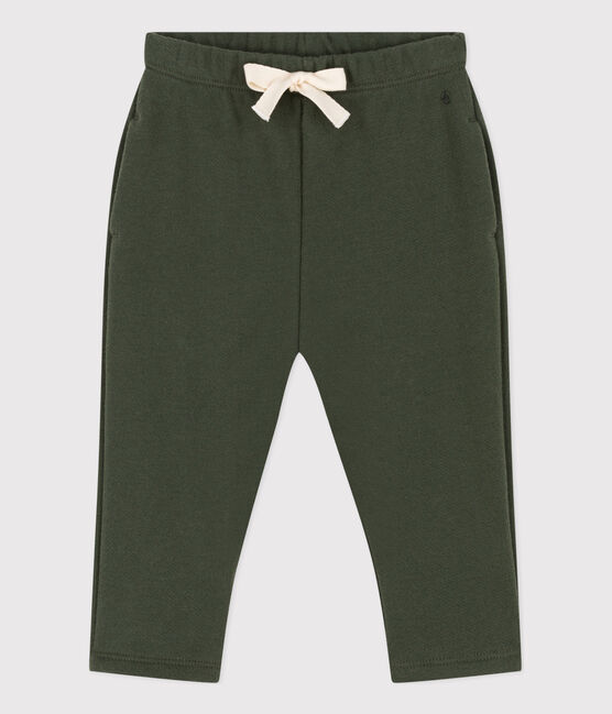 Pantalón de muletón de bebé verde AVORIAZ