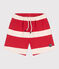 Shorts infantiles de algodón a rayas rojo AURORA/ AVALANCHE