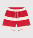 Shorts infantiles de algodón a rayas