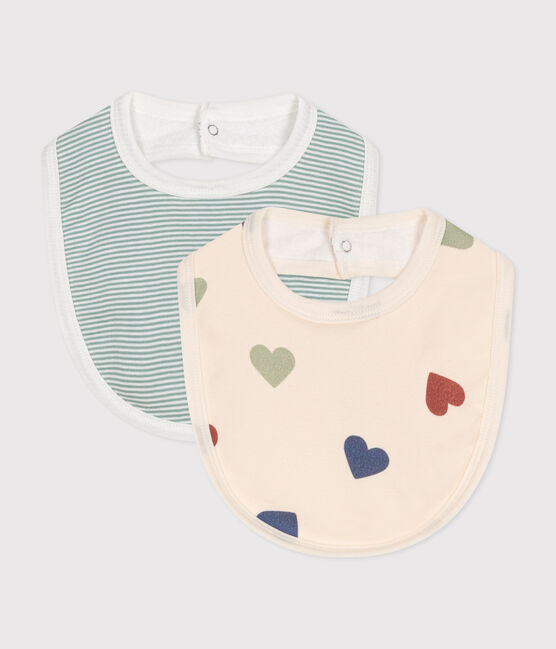 Juego de 2 baberos estampados para bebé variante 2