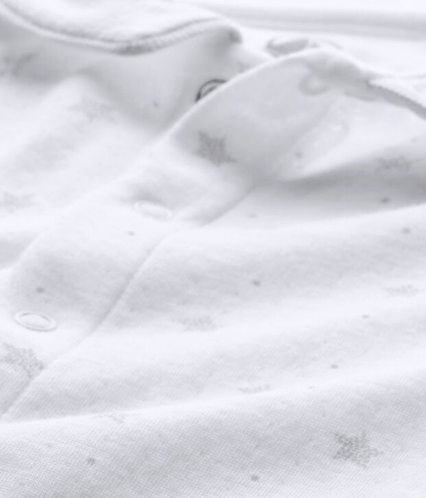 Pijama para beb&eacute; ni&ntilde;o con estampado de estrellas blanco/marron