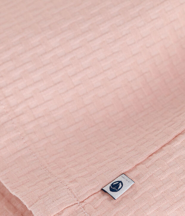Vestido sin mangas de algod&oacute;n fa&ccedil;onn&eacute; para beb&eacute; rosa