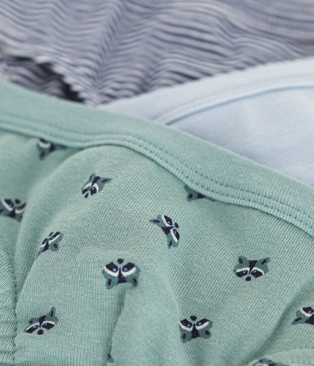 Juego de 3 slips infantiles de algod&oacute;n multicolor