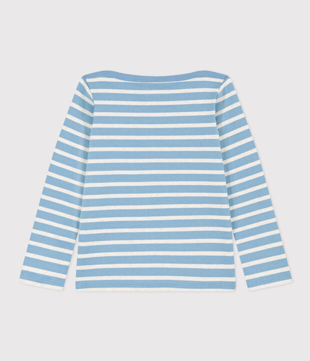 Marinera ic&oacute;nica de algod&oacute;n para ni&ntilde;a/ni&ntilde;o azul/beige