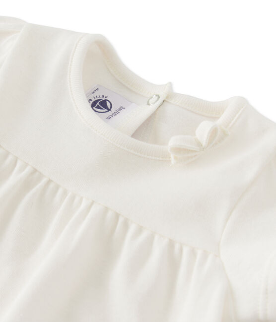 Camiseta para bebé niña blanco MARSHMALLOW
