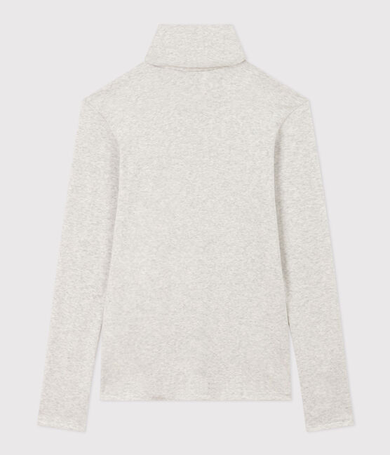 Camiseta L'ICONIQUE de algodón con cuello vuelto para mujer gris BELUGA CHINE