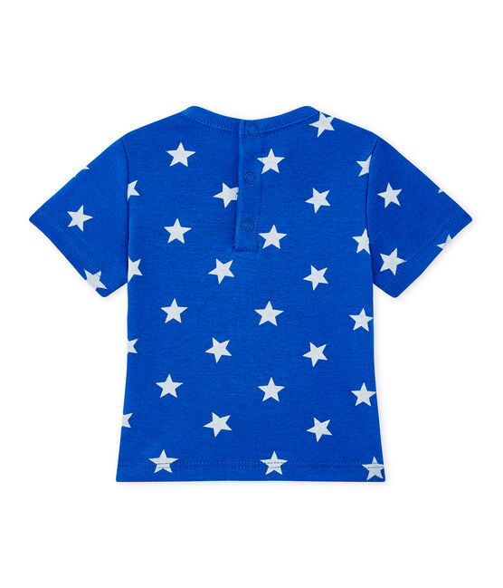 Camiseta bebé estampada azul PERSE/blanco MARSHMALLOW