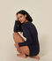 Body de algodón y elastano para mujer azul SMOKING