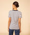 Camiseta L'ICONIQUE de algodón con cuello redondo para mujer blanco MARSHMALLOW/azul SMOKING