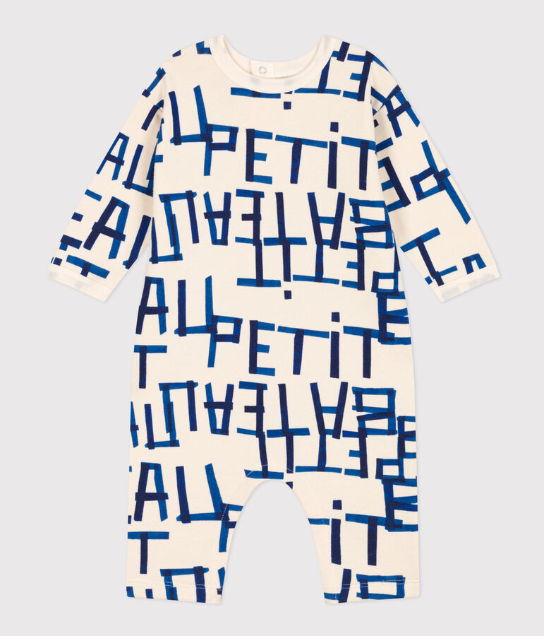 Mono largo de mulet&oacute;n estampado para beb&eacute; crudo/multicolor