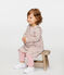 Vestido tipo leggings estampados para bebé niña blanco MARSHMALLOW/blanco MULTICO