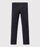 Pantalón slim de gabardina de algodón de niño azul SMOKING
