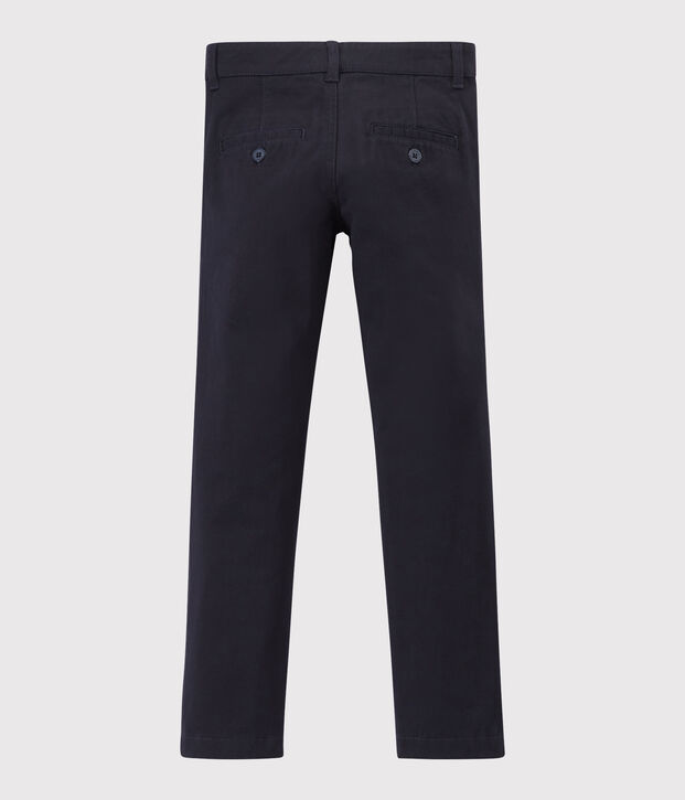 Pantal&oacute;n slim de gabardina de algod&oacute;n de ni&ntilde;o SMOKING