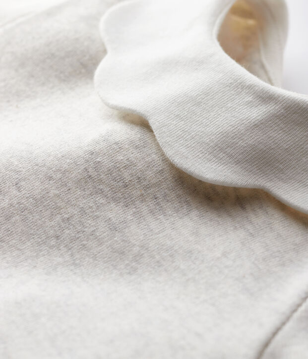 Blusa de manga larga para beb&eacute; ni&ntilde;a beige