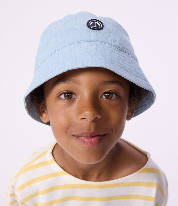 Gorro de lluvia infantil denim azul
