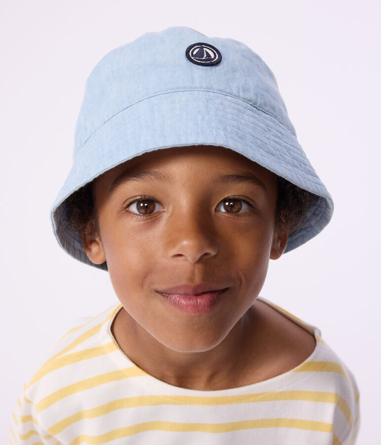 Gorro de lluvia infantil denim azul