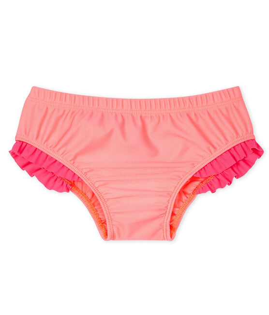 espiral Contrapartida Transición Braguita bañador ecorresponsable para bebé niña FLUO ROSE | Petit Bateau