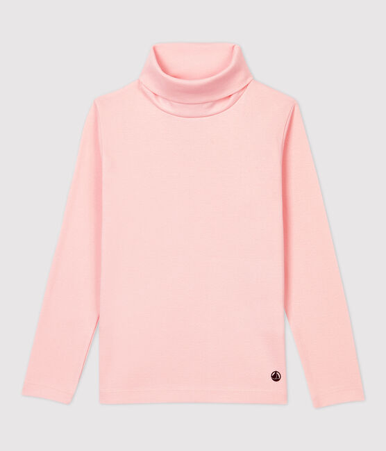 Prenda de cuello de cisne de algodón de niña/niño rosa MINOIS