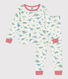 Pijama infantil de algodón con estampado de dinosaurios