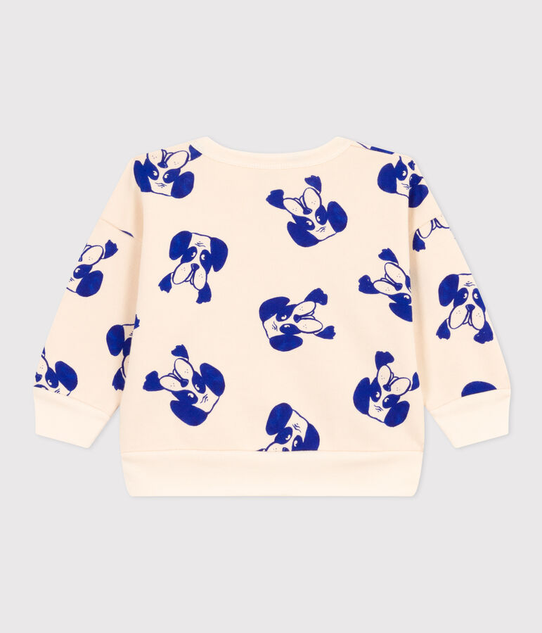 Sudadera de mulet&oacute;n estampada para beb&eacute; crudo/multicolor