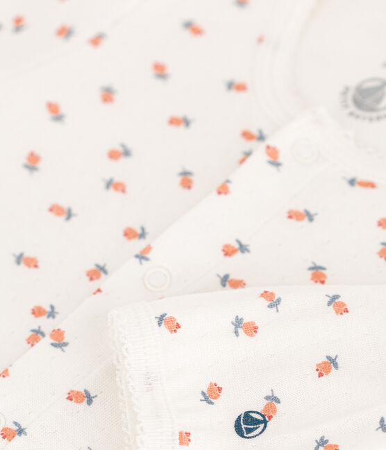 Bodyjama de túbico con flores blanco MARSHMALLOW/blanco MULTICO