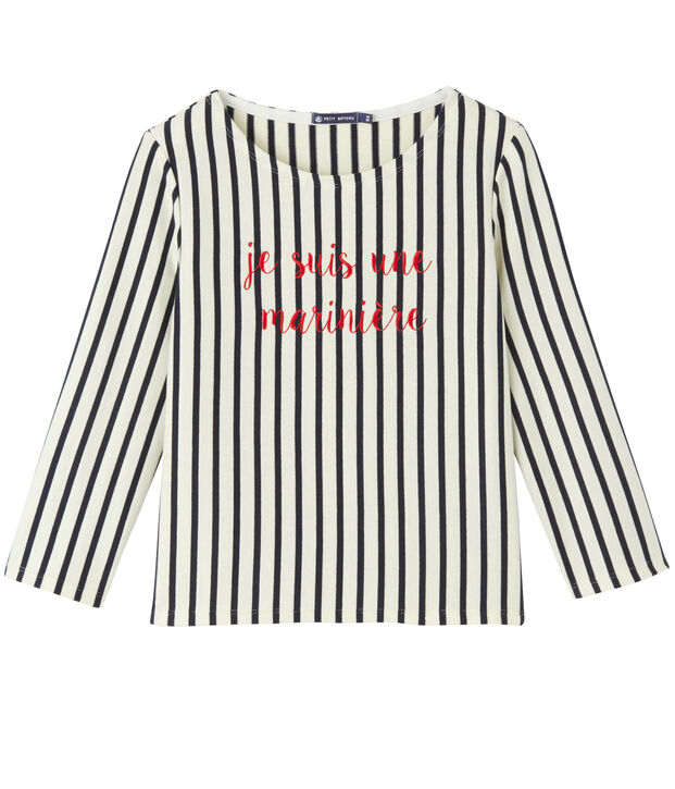Marini&egrave;re femme courte brod&eacute;e blanco/azul