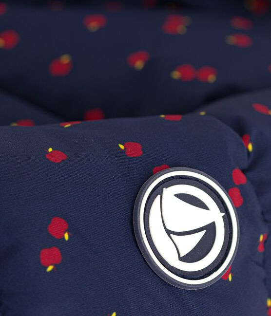 Plumífero infantil largo y estampado azul SOIR/ MULTICO