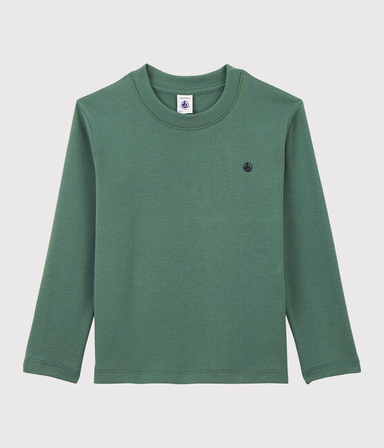 Camiseta de algodón de niña/niño verde VALLEE