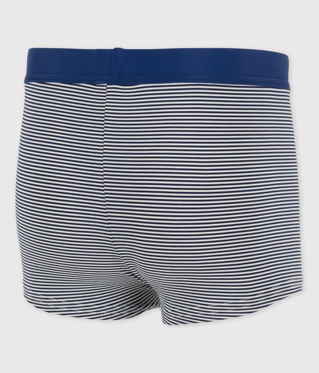 Traje de ba&ntilde;o ic&oacute;nico de ni&ntilde;o azul/blanco
