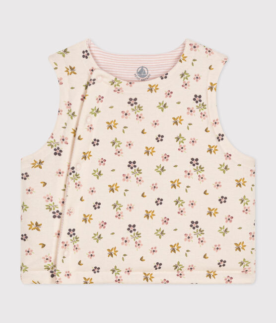 CHALECO REVERSIBLE DE ALGODÓN PARA BEBÉ beige AVALANCHE/ CUIVRE