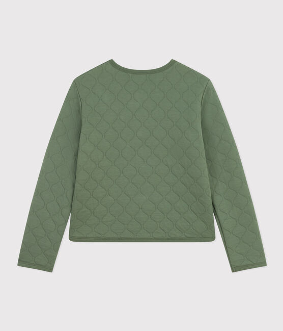 Cárdigan de túbico acolchado para mujer verde CROCO