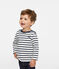 Jersey marinero emblemático para bebé unisex beige COQUILLE/azul SMOKING