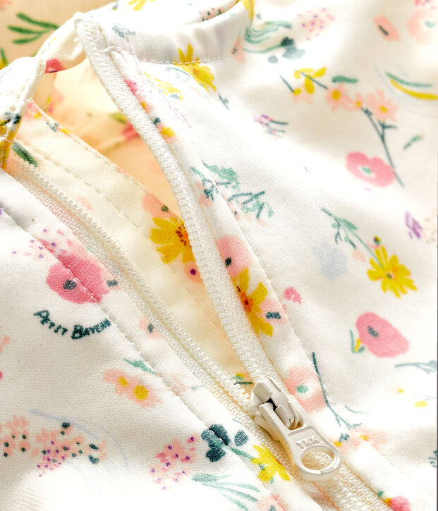 Cortavientos estampado para beb&eacute; unisex blanco/rosa/multicolor