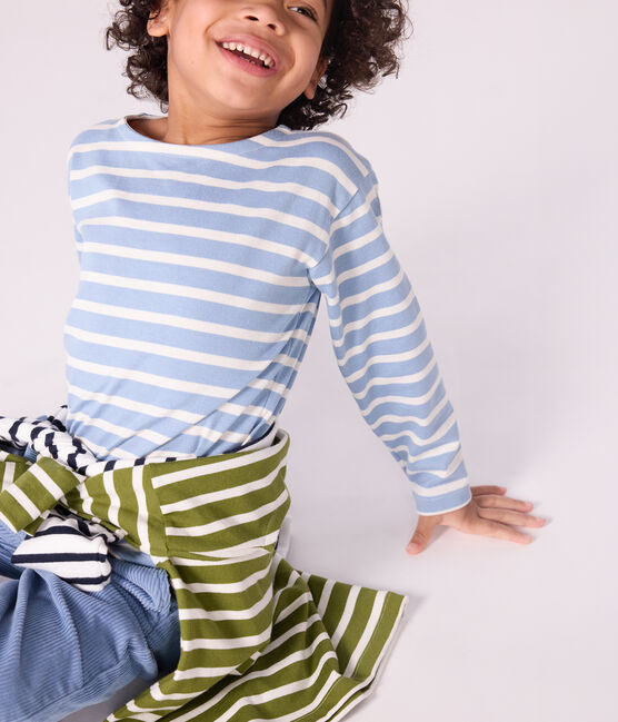 Marinera infantil de algodón azul ADRIATIC/ MILK