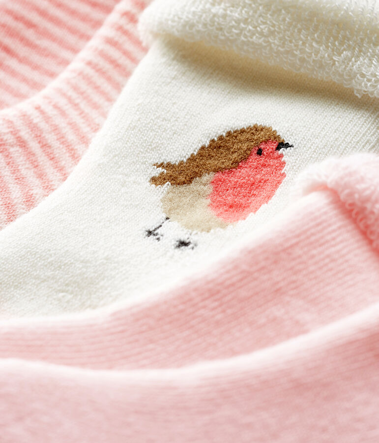 Lote que se compone de 3 pares de calcetines, mullidos y c&oacute;modos. multicolor