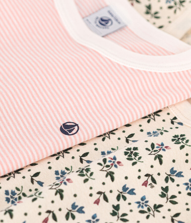 Juego de 2 pijamas infantiles de algod&oacute;n multicolor