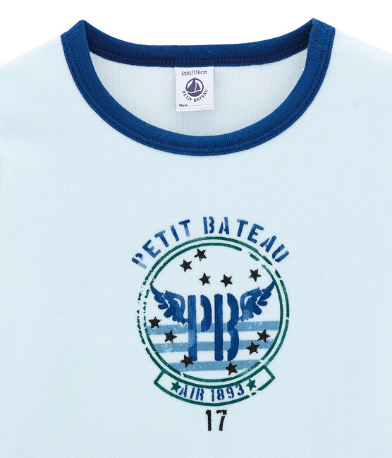Pijama para niño azul LIMOGES/blanco MULTICO