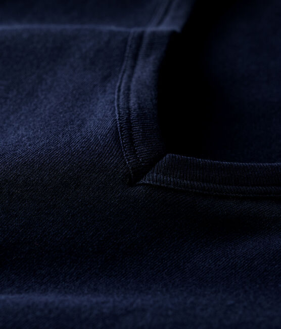 Camiseta L'ICONIQUE con cuello de pico de algodón de mujer azul SMOKING