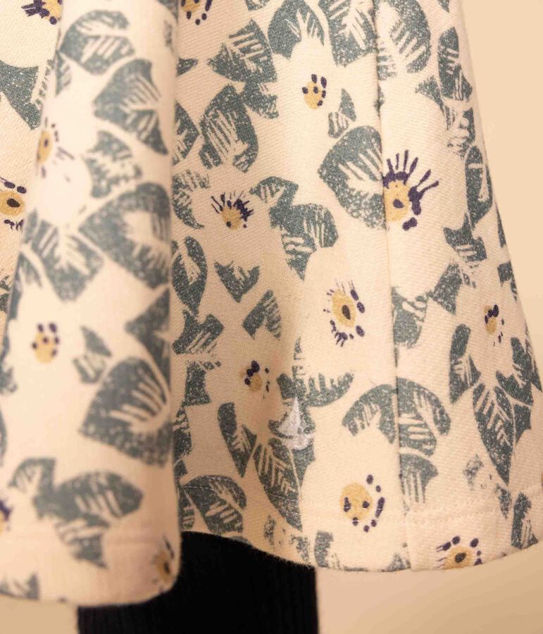 Falda de mulet&oacute;n cepillado de ni&ntilde;a blanco AVALANCHE/ MULTICO