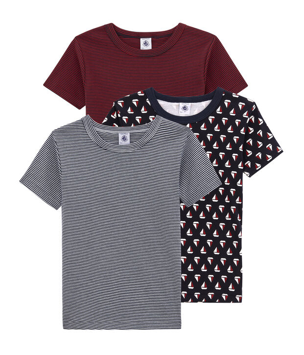 Pack de 3 camisetas de manga corta para ni&ntilde;o multicolor
