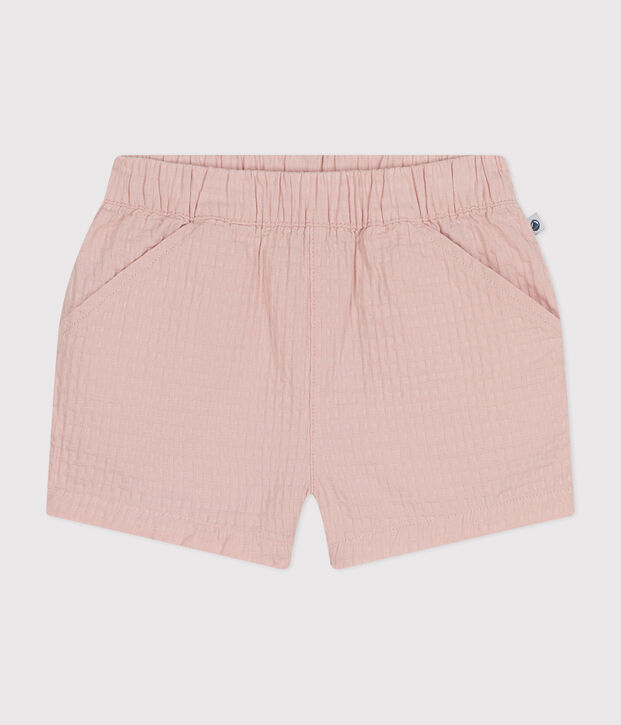 Pantal&oacute;n corto moderno para beb&eacute; rosa