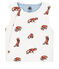 Chaleco sin mangas reversible de punto con forro para bebé niño blanco MARSHMALLOW/ MULTICO CN