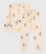 Pijama fosforescente de muletón de niña/niño