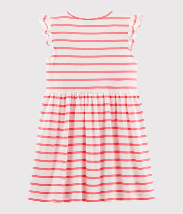 Vestido de ni&ntilde;a blanco/rosa