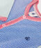 Pijama sin pies de algodón a rayas para bebé azul CALVIN/ MARSHMALLOW