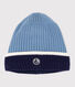 Gorro infantil de punto tricotado con forro polar