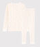 Pijama snugfit de lunares multicolores de algodón ecológico de niña blanco MARSHMALLOW/blanco MULTICO