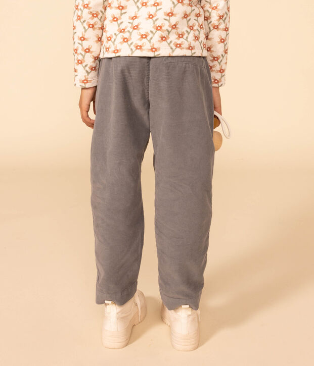 Pantal&oacute;n recto de terciopelo para ni&ntilde;a THUYA