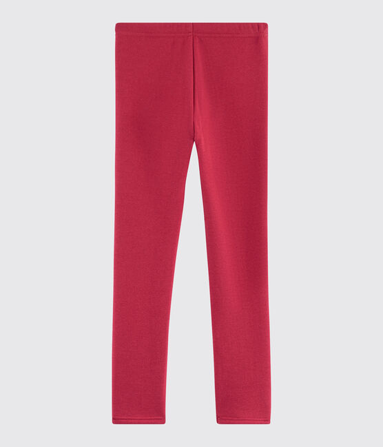 Jeggings de muletón para niña rosa POPPY