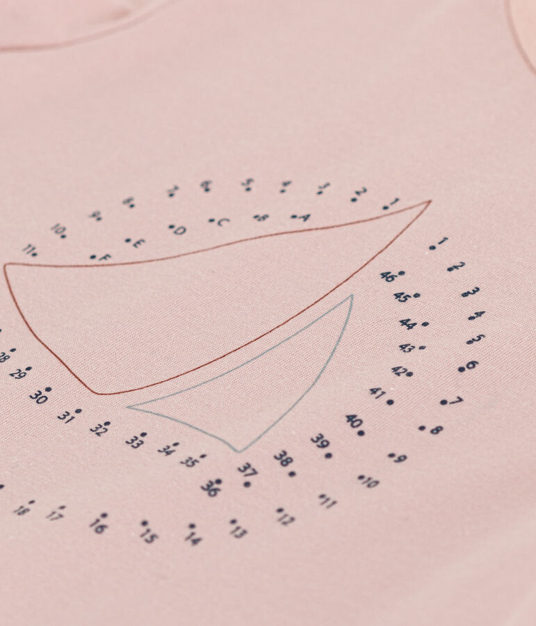 Camiseta de punto ligero para ni&ntilde;a rosa SALINE